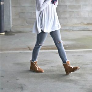 Ugg Quincy chestnut brown worn twice